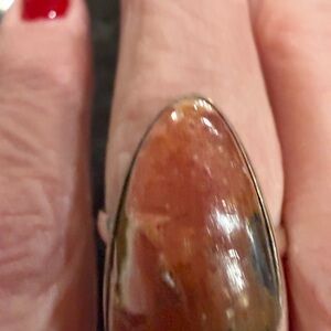 Elegant Brown Stone Ring